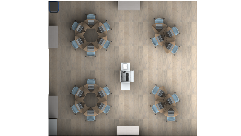 Hybrid Learning Small Pods - Plan View